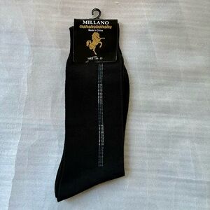 NEW Millano Men's Black Dress Socks